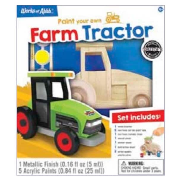 Works Of Ahhh Farm Tractor Classic Wood Paint Kit 21901 - main